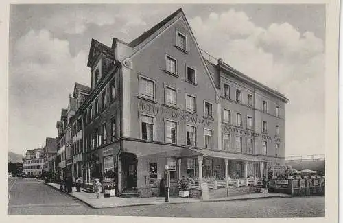 [Ansichtskarte] 5400 KOBLENZ - EHRENBREITSTEIN, Hotel zum Kurfürsten, Tanksäule, 1934. 