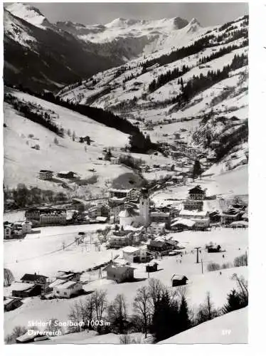 [Ansichtskarte] A 5753 SAALBACH, Blick über den Ort, 1958. 