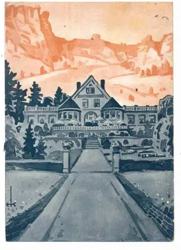 [Ansichtskarte] 5530 GEROLSTEIN, Hotel DOLOMIT, 1931. 