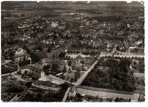 [Ansichtskarte] 4690 HERNE, Luftaufnahme 1957, Rand leicht berieben. 