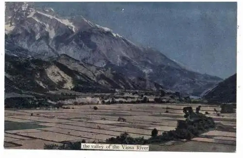 [Ansichtskarte] ALBANIA / ALBANIEN - VJOSA, Valley of Vjosa River. 