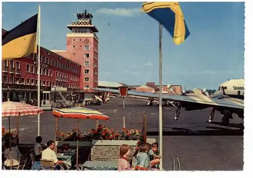 [Ansichtskarte] FLUGHAFEN / AIRPORT - MÜNCHEN - RIEM, Propellermaschinen, 1961. 