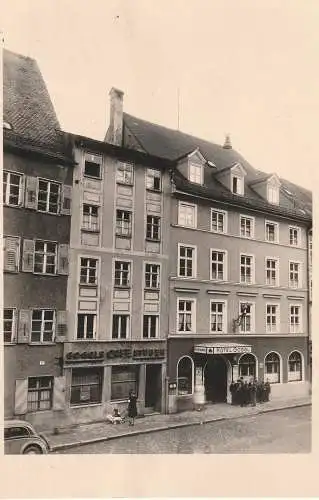 [Ansichtskarte] 8910 LANDSBERG / Lech, Hotel Goggl / Cafe Goggls Stuben, Photo-AK, Photohaus Hitschbeck. 