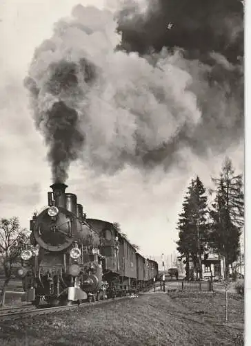 [Ansichtskarte] CH 4410 LIESTAL - BURGHALDEN BL, Dampflokomotive Ed 4/5 mit Personenzug, Verlag Hürlimann. 