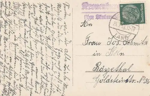 [Ansichtskarte] 5377 DAHLEM - KRONENBURG, Postgeschichte, Landpoststempel "Kronenburg über Jünkerath", 1937. 