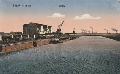 [Ansichtskarte] 4650 GELSENKIRCHEN, Hafen. 