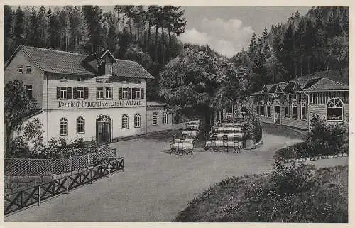 [Ansichtskarte] 7547 WILDBAD, Rennbach Brauerei, 1950. 