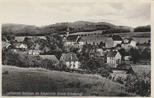 [Ansichtskarte] 5983 BALVE - BECKUM, Blick über das Dorf, 1937. 