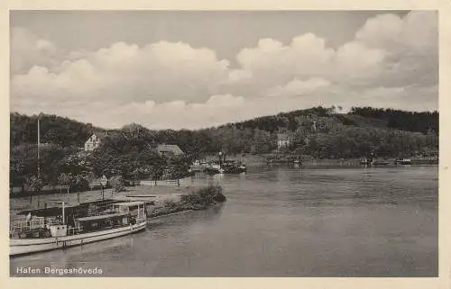 [Ansichtskarte] 4446 HÖRSTEL - BERGESHÖVEDE, Hafen. 