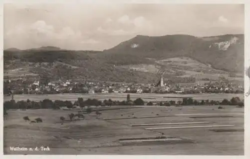 [Ansichtskarte] 7315 WEILHEIM a. d. Teck, Blick auf den Ort, 1932. 