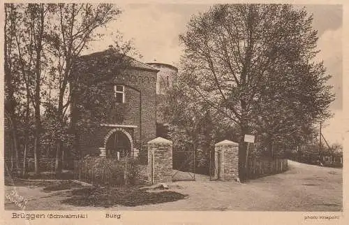 [Ansichtskarte] 4057 BRÜGGEN, Burg, leichte Druckstellen, 1929. 