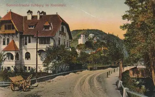 [Ansichtskarte] A 3500 KREMS - REHBERG, Strassenansicht, 1910, leichte Druckstelle. 