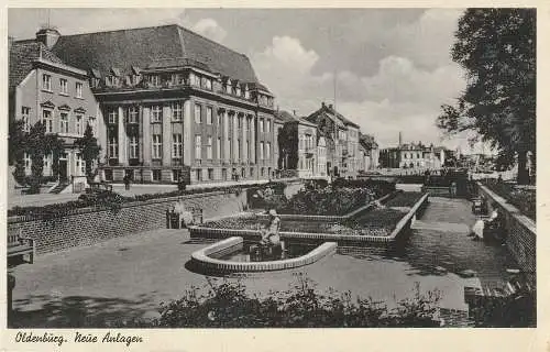 [Ansichtskarte] 2900 OLDENBURG, Neue Anlagen 1953. 