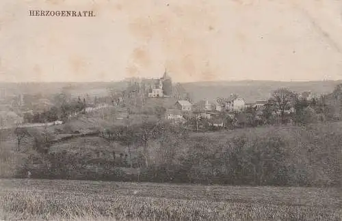 [Ansichtskarte] 5120 HERZOGENRATH, Blick auf den Ort, Verlag Poel - Kerkrade. 