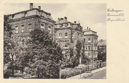 [Ansichtskarte] 8520 ERLANGEN, Universitäts Augenklinik, 1954. 