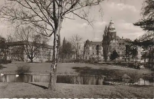 [Ansichtskarte] 4350 RECKLINGHAUSEN, Rathaus und Stadthaus, 1960. 