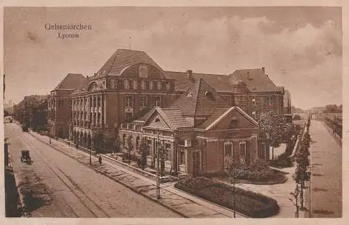 [Ansichtskarte] 4650 GELSENKIRCHEN, Lyzeum, 1924. 