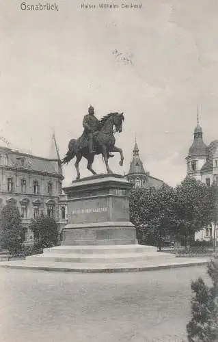 [Ansichtskarte] 4500 OSNABRÜCK, Kaiser Wilhelm Denkmal, 1911. 