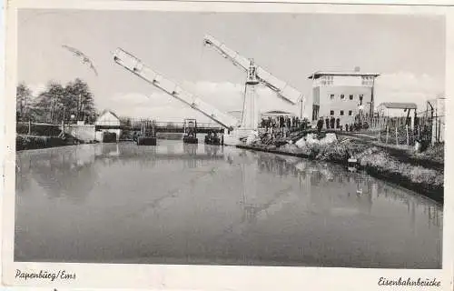 [Ansichtskarte] 2990 PAPENBRÜCK, Eisenbahnbrücke, kl. seitlicher Einriss. 