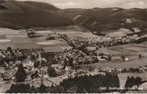 [Ansichtskarte] 5940 LENNESTADT - SAALHAUSEN, Blick auf den Ort, 196... 