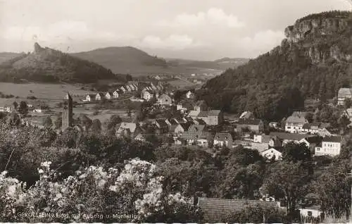 [Ansichtskarte] 5530 GEROLSTEIN, Blick über den Ort, Auberg und Munterlay. 