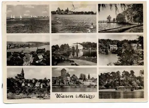 [Ansichtskarte] 0-2060 WAREN / Müritz, Mehrbildkarte 1960. 