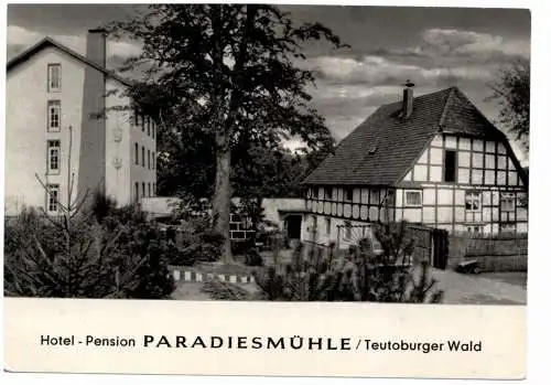 [Ansichtskarte] 4924 BARNTRUP, Hotel / Pension Paradiesmühle. 