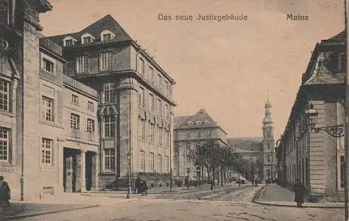 [Ansichtskarte] 6500 MAINZ, Das neue Justizgebäude, 1918. 