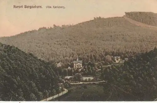 [Ansichtskarte] 6748 BERGZABERN, Villa Karlsberg, 1909. 