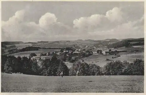 [Ansichtskarte] 5353 MECHERNICH - LÜCKERATH, Blick über den Ort, 1939, Landpoststempel "Lindweiler über Mechernich", Klebereste. 