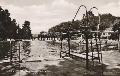 [Ansichtskarte] 5450 NEUWIED - OBERBIEBER, Schwimmbad, 1965. 