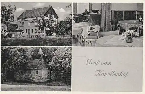 [Ansichtskarte] 5207 RUPPICHTEROTH - KUCHEM, Gaststätte Kapellenhof. 