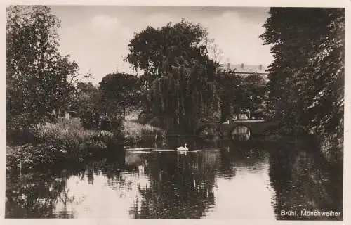 [Ansichtskarte] 5040 BRÜHL, Mönchweiher, 1939. 