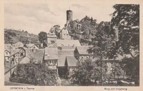 [Ansichtskarte] 6239 EPPSTEIN, Burg und Umgebung, 1919. 