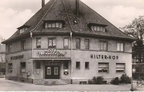 [Ansichtskarte] 4517 HILTER, Hotel Hilter Hof, Isenbeck Pils, 1962. 