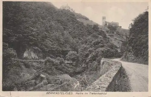 [Ansichtskarte] 5550 BERNKASTEL - KUES, Partie im Tiefenbachtal, 1929. 