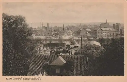 [Ansichtskarte] 2330 ECKERNFÖRDE, Blick auf die Fabriken, 1932. 