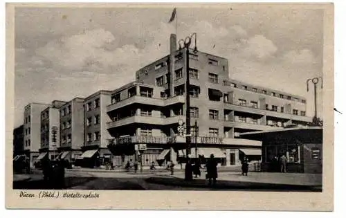 [Ansichtskarte] 5160 DÜREN, Wirteltorplatz, 1949 verschickt. 