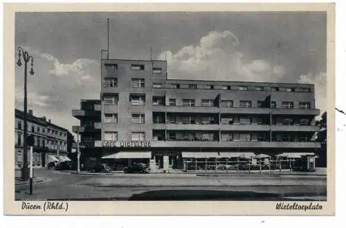 [Ansichtskarte] 5160 DÜREN, Wirteltorplatz, Cafe Wirteltor, Oldtimer, Verlag Pohlen. 