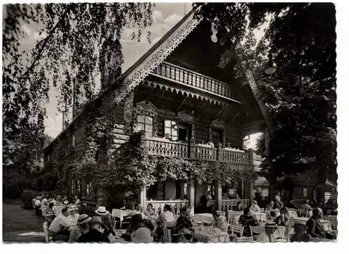 [Ansichtskarte] 1000 BERLIN - WANNSEE, Gaststätte Blockhaus Nikolskoe. 