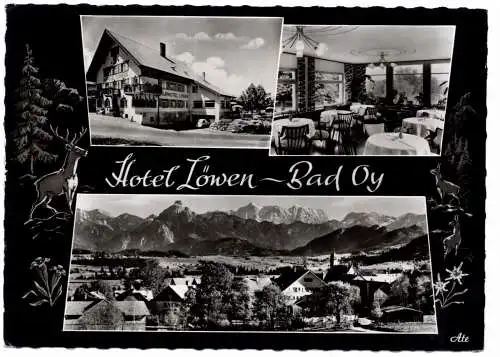 [Ansichtskarte] 8967 BAD OY, Hotel Löwen. 
