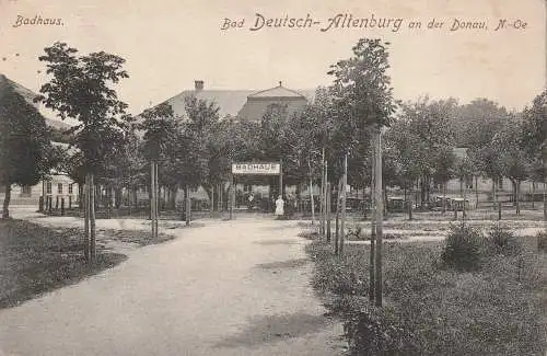 [Ansichtskarte] A 2405 BAD DEUTSCH - ALTENBURG, Badhaus, 1911. 