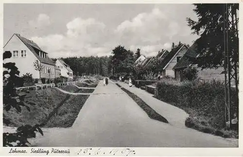 [Ansichtskarte] 5204 LOHMAR, Siedlung Pützerau. Strassenansicht 1954. 