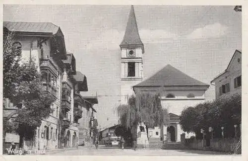 [Ansichtskarte] A 6300 WÖRGL, Partie um die Kirche, Verlag Helff & Stein - Leipzig - Innsbruck. 