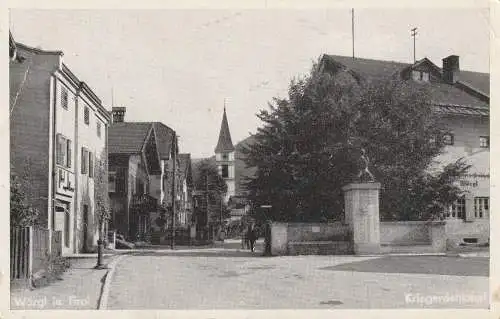 [Ansichtskarte] A 6300 WÖRGL, Kriegerdenkmal und Umgebung, Verlag Helff & Stein - Leipzig - Immsbruck. 