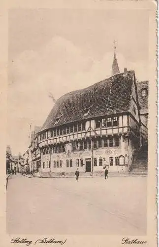 [Ansichtskarte] 0-4713 STOLBERG / Harz, Rathaus, 20er Jahre. 