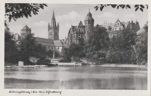 [Ansichtskarte] OSTPREUSSEN - KÖNIGSBERG / KALININGRAD, Am Schloßteich, 193... 