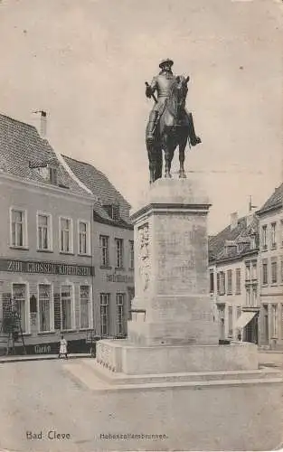 [Ansichtskarte] 4190 KLEVE, Hohenzollernbrunnen, 1912, Verlag Labs. 