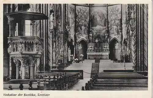 [Ansichtskarte] 4178 KEVELAER, Marien - Basilika, Hochaltar, 1956, Verlag Jansen. 