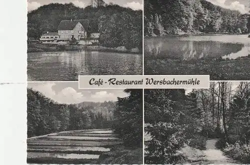 [Ansichtskarte] 5653 LEICHLINGEN - WELTERSBACH, Cafe Restaurant Wersbachermühle. 